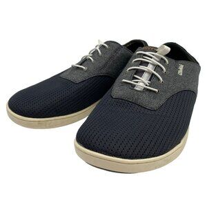 OluKai Nohea Moku Gray/White Mesh Slip-On Shoes Men's Size 9